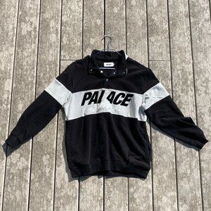 Palace Collared 1/4 Button Mountain Sweater "PWOPPA SWEAT"